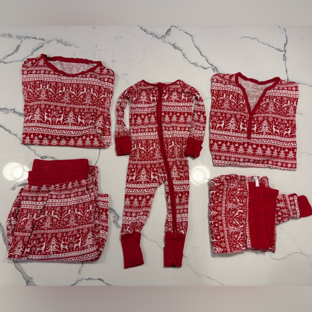 Little Sleepies matching family Christmas pajamas